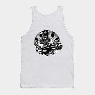 Scary Bunny Military Tank Top